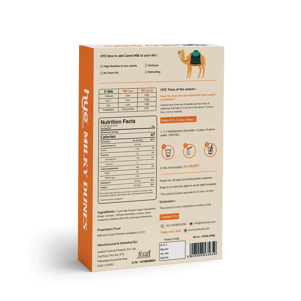 Hye Foods Milky Dunes - Turmeric Flavour, 300 g-2.webp